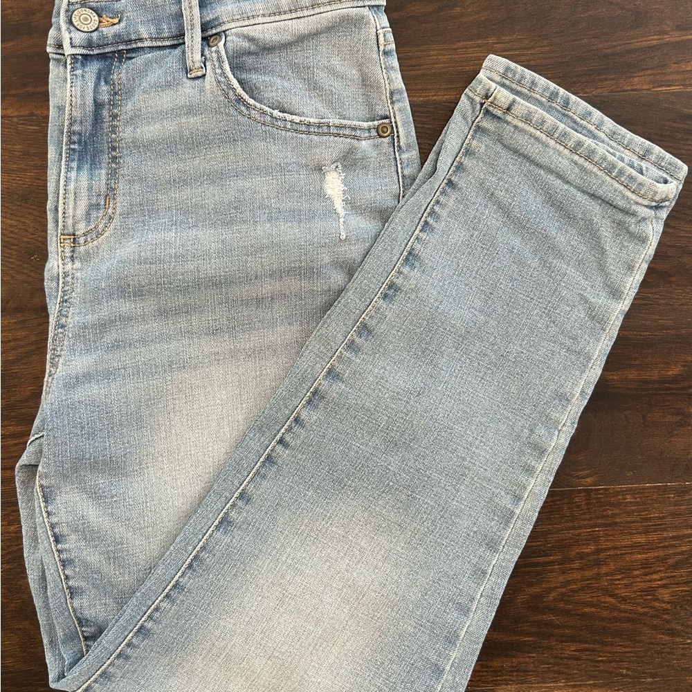 Light Blue Boyfriend Fit Denim Jeans